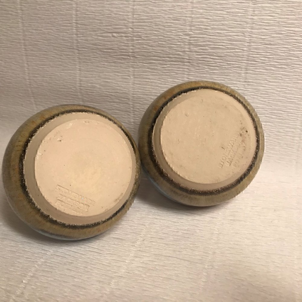 Artisan Ceramic Salt and Pepper Shaker Set - Blue Glaze - Picture 5 of 8